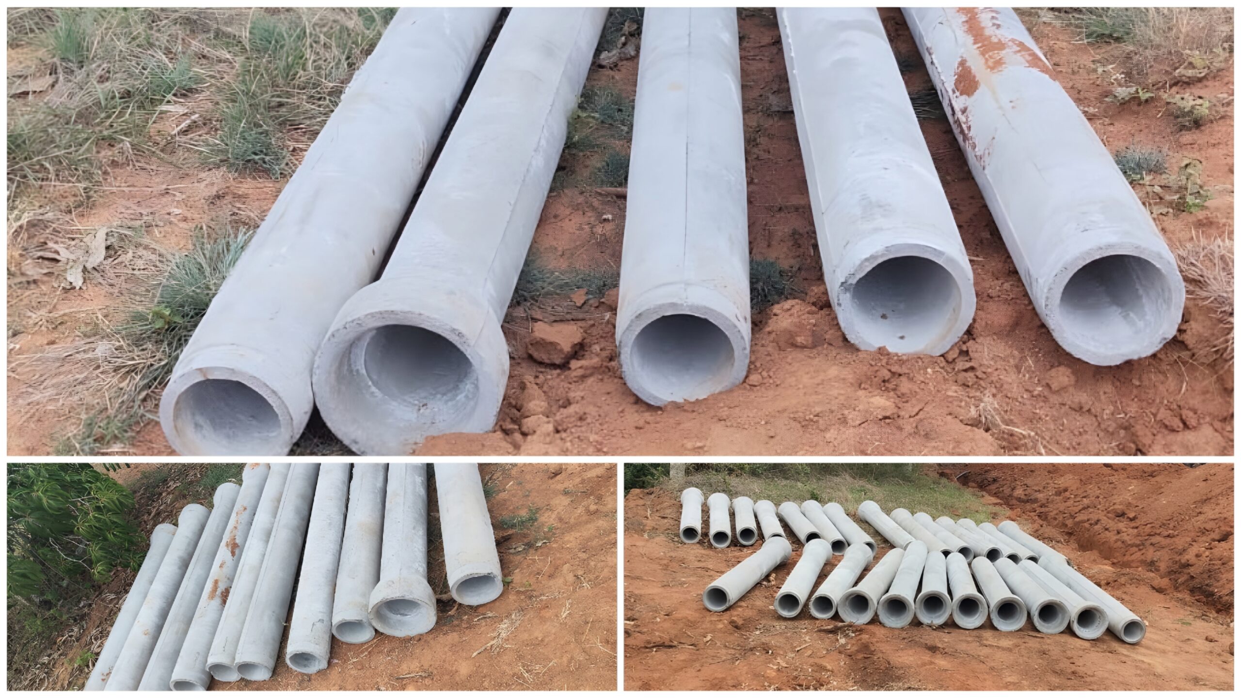 NP2 and NP3 RCC sewage pipes used for underground drainage